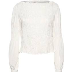 Cream Blusa de mujer Henva - Blanc