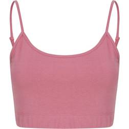 Skinni Fit Damenmode Nachhaltiges Crop-Top mit verstellbaren Trögern - Schwarz