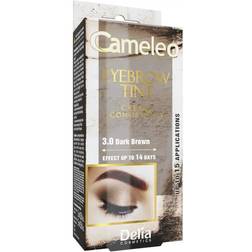 Delia Cosmetics Cameleo tinte cremoso profesional para cejas sin amoníaco tono 3.0 Dark Brown 15 ml