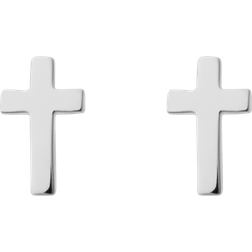 Sophie By Sophie Øreringe Cross Studs Sølvfarvet