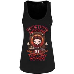 Mio Moon Kvinnor/Damer Something Wiccan This Way Comes Vest Top Black/Red