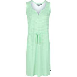 Regatta Vestido Casual Fahari de Rayas Suelto Para Mujer - Rosa Neón