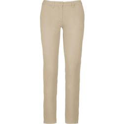 Kariban Womens/Ladies Chino Trousers (16 UK) (Beige)