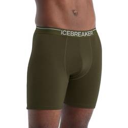 Icebreaker Anatomica Long Boxershort - Groen