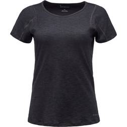 Black Diamond Camiseta Rhythm Tee Negro Manga Corta Mujer