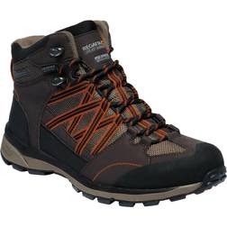 Regatta Mens Samaris Mid Ii Hiking Boots (peat/gold Flame)