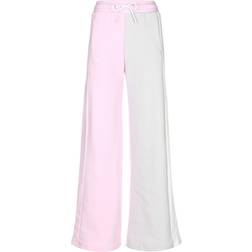 Adidas Wide Leg Pants - Pink/Beige/White