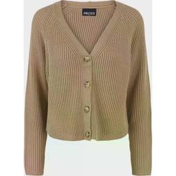Pieces Osilla LS Knit Cardigan Mink