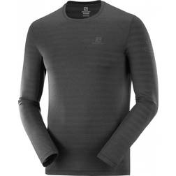 Salomon Xa Long Sleeve Tee M - Black/Heather