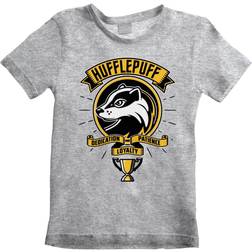 Harry Potter Childrens/Kids Comic Style Hufflepuff T-Shirt (12-13 Years) (Grey Heather)