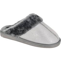 Sleepers Juliet Sparkle Hausschuhe - Grau/Rosa/Schwarz