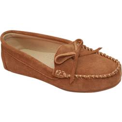 Eastern Counties Leather Womens/Ladies Suede Moccasins (6 UK) (Chestnut)