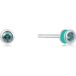 Ania Haie Teal Enamel Stud Earrings E028-01H-T