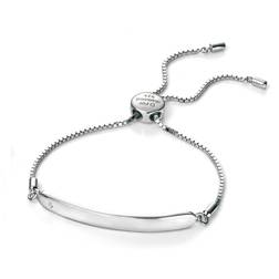 D For Diamond Chain ID Bracelet