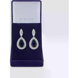 Jon Richard Sapphire Pear Drop Earring