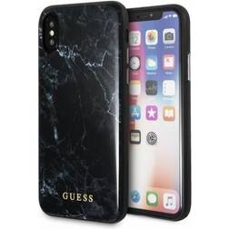 MC Guess Marble TPU Skal iPhone X/XS Marmor Svart
