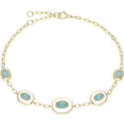 Siberian Waltz Enamel & Amazonite Bracelet