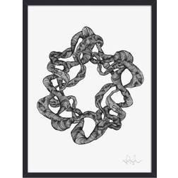 Nordal Wreath illustration Art encadré 30x40cm