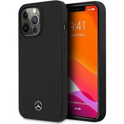 Mercedes MEHCP13XSILBK Silicone Line Case for iPhone 13 Pro Max 6.7 Inches Black