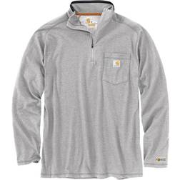 Carhartt Men's Force Relaxed Fit Mock Neck T-shirt - Heather Grey