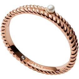 Fossil Pearls Ladies Double Band Ring JF03656791 (M1/2)