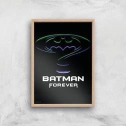 Warner Bros Batman Forever Giclee Print A4 Wooden Frame Framed Art