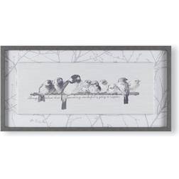 For The Home Innocence Birds Framed Canvas Framed Art