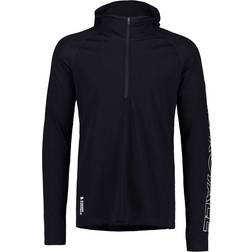 Mons Royale Temple Tech Hooded Zip Top - Black