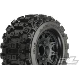 Proline 1/10 Badlands MX28 Fr/Rr 2.8 inch MT Tires Mounted 12mm Blk Raid PL10125-10