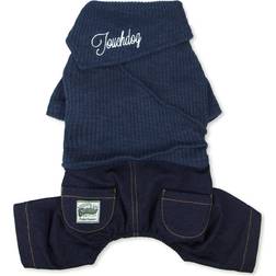 Touchdog Vogue Sweater & Denim Pant Outfit - Grey