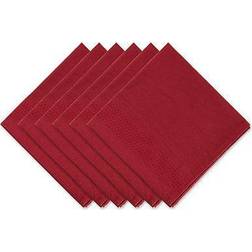 DII Harvest Dobby Stripe Napkin Set/6 Redwood Set of 6