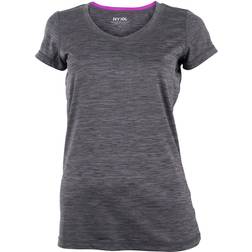 NYXX Flow stretch T-shirt dam, Fuchsia/Svart