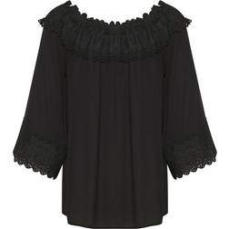 Cream Blusa - Nero