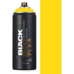 Montana Cans Black Spray Paint BLK1025 Kicking Yellow