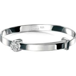 D For Diamond Childrens Sterling Bangle