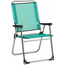 Sillon fijo aluminio playa respaldo alto fibreline azul 637ALF-0030