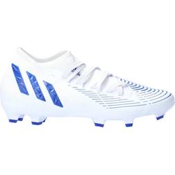 adidas Predator Edge .3 Cleats - Cloud White/Hi-Res Blue/Cloud White