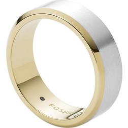 Fossil All Stacked Up Two-Tone Ring - Silver