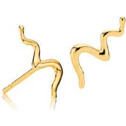 Sistie Young One Snake Forgyldt Ørestik Z1074GS
