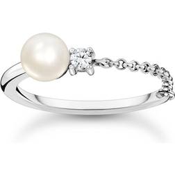 Thomas Sabo Pärla Med Sten 925 Sterling Silver - Vit Sterling Silver