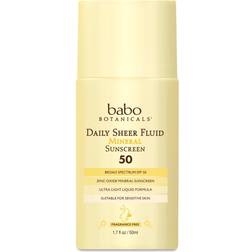 Babo Botanicals Daily Sheer Fluid Mineral Sunscreen SPF50 50ml