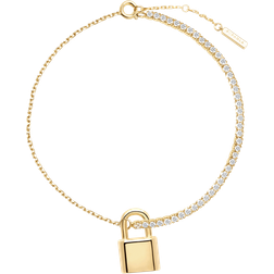 Pdpaola Bond Bracelet - Gold/Transparent