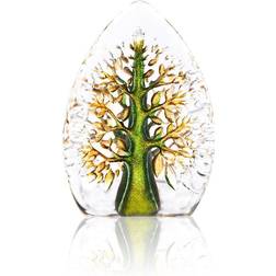 Målerås Glasbruk Yggdrasil glass sculpture green-yellow Mini Figurine