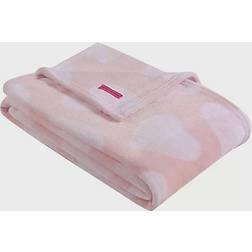 Betsey Johnson Dotted Heart Ultra Soft Weight Blanket Pink (177.8x127cm)