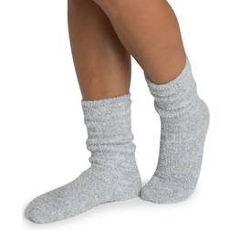 Barefoot Dreams Calcetines Cozychic Womens Heathered Socks - Light Grey