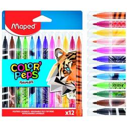 Maped Color'Peps Animals tusser 12 stk. (På lager i butik)