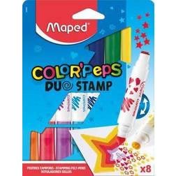 Maped Color'Peps Duo stempeltusser 8 stk. (På lager i butik)