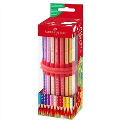 Faber-Castell Coloured Pencils Colour Grip Pack of 18 with Sharpener