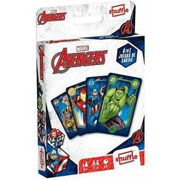 Shuffle Avengers. Children's Card Deck. 4 Games in 1. Illustrated Playing Cards with the Avengers Characters. Spanish Version