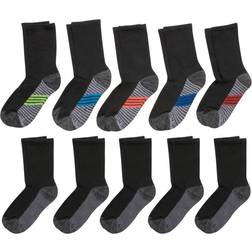 Hanes Ultimate Boys' Crew Socks 10-Pack